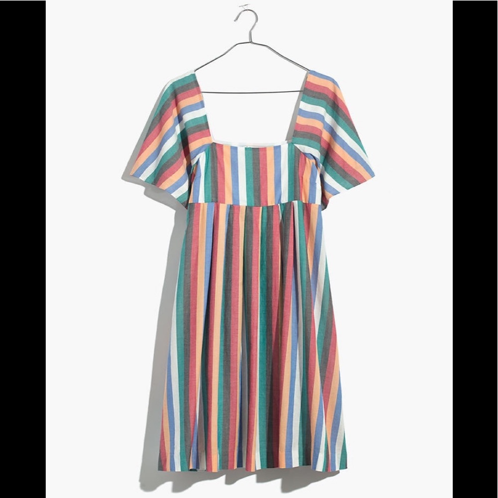 ‼️NWT Madewell Mini Dress in Festival Stripe‼️ - Picture 3 of 5